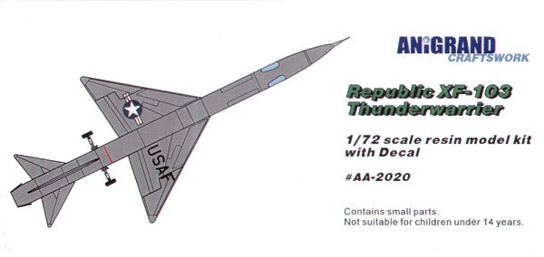 Anigrand Craftswork 2020 1:72 Republic XF-103