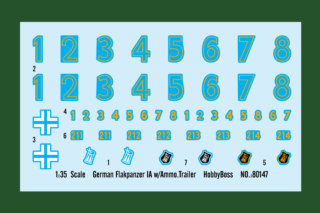 Hobby Boss 80147 1:35 German Flakpanzer IA with Ammo Trailer