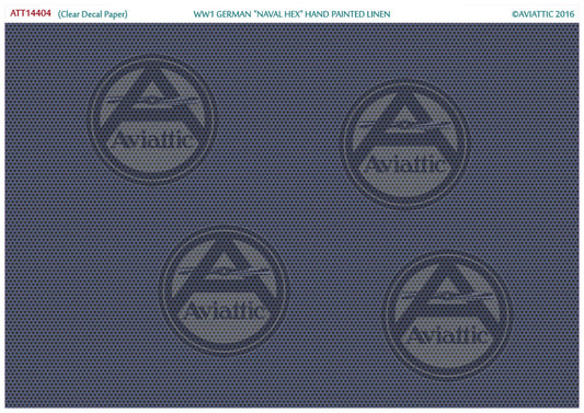 Aviattic ATT14404 1:144 (Clear Decal Paper) WWI German 'Naval 'Hex' Hand Painted Linen