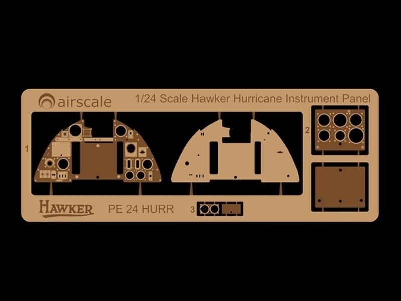 Airscale PE24HUR 1:24 Hawker Hurricane Mk.I Multi-Media Instrument Panel