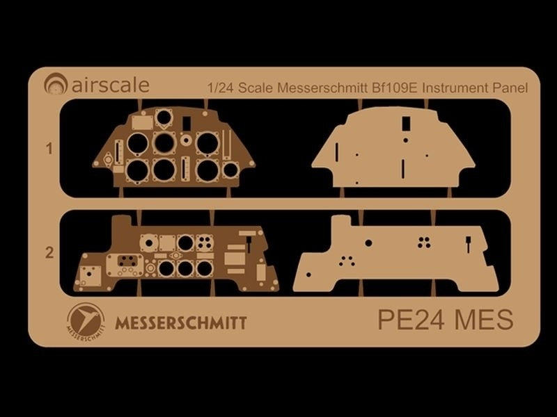 Airscale PE24MES 1:24 Messerschmitt Bf-109E Multi-Media Instrument Panel