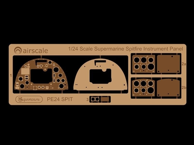 Airscale PE24SPIT 1:24 Supermarine Spitfire Mk.Ia/Mk.Vb Multi-Media Instrument Panel