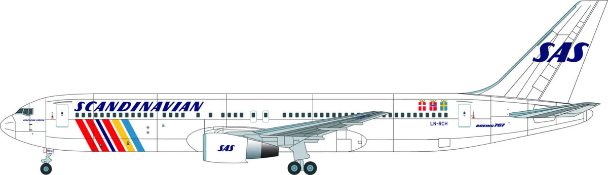 Lima November LN200-26 1:200 SAS Boeing 767-200/767-300 in the Rainbow colour scheme 2018