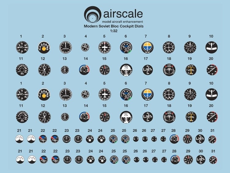 Airscale AS32SJET 1:32 Soviet Jet Instruments