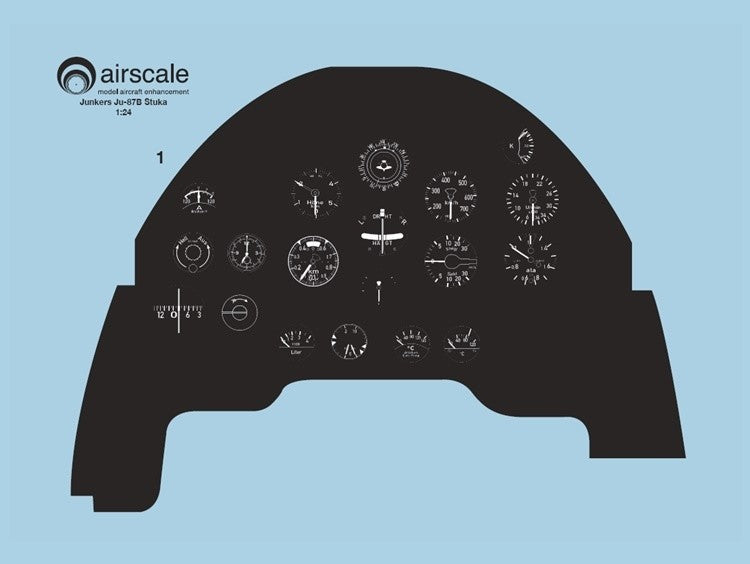 Airscale AS24JUA 1:24 Junkers Ju-87B-2 'Stuka' Full Instrument Panel