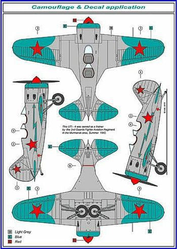 AML A48024 1:48 Polikarpov I-16 UTI-4 conversion set