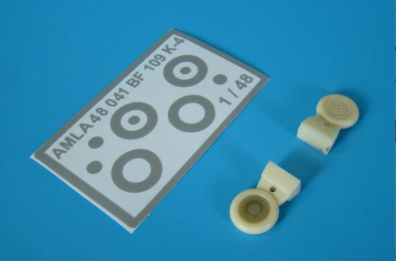 AML A48041 1:48 Messerschmitt Bf-109K-4 wheels + paint masks