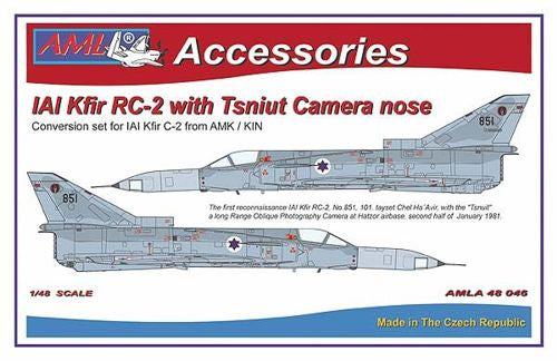 AML A48046 1:48 IAI Kfir RC-2 / Tsniut camera nose Conversion set (