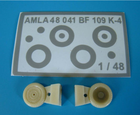 AML A48041 1:48 Messerschmitt Bf-109K-4 wheels + paint masks