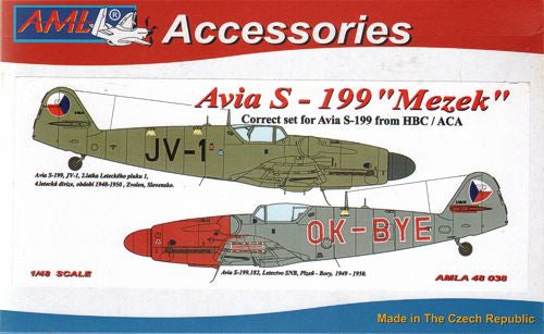 AML A48038 1:48 Avia S-199 (JV-1, OK-BYE) conversion set