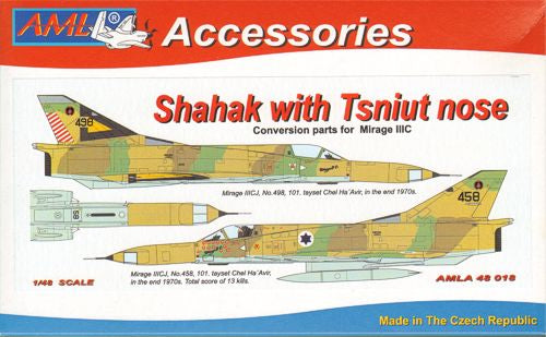 AML A48018 1:48 Dassault-Mirage IIICR/Tzniut (PUR set + PE parts + Decal sheet)