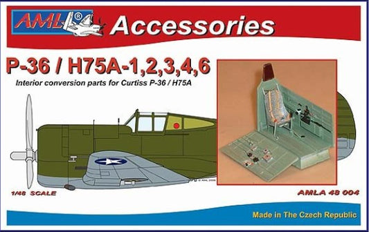 AML A48004 1:48 Curtiss-Hawk H-75A cockpit, wheels and undercarriage