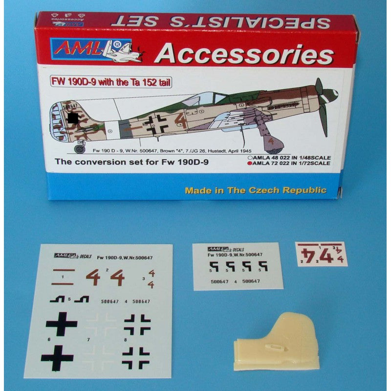 AML A72022 1:72 Focke-Wulf Fw-190D-9 with the Ta-152 tail (NEW) (PUR parts + Decals)