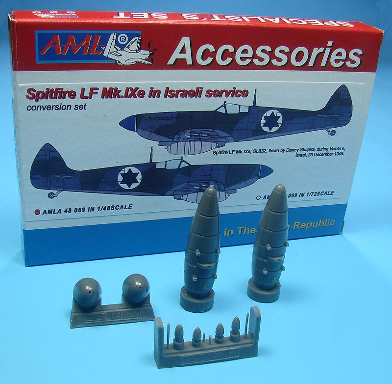 AML A48069 1:48 Supermarine Spitfire Mk.IXe with German fuel tanks - in Israeli AF service
