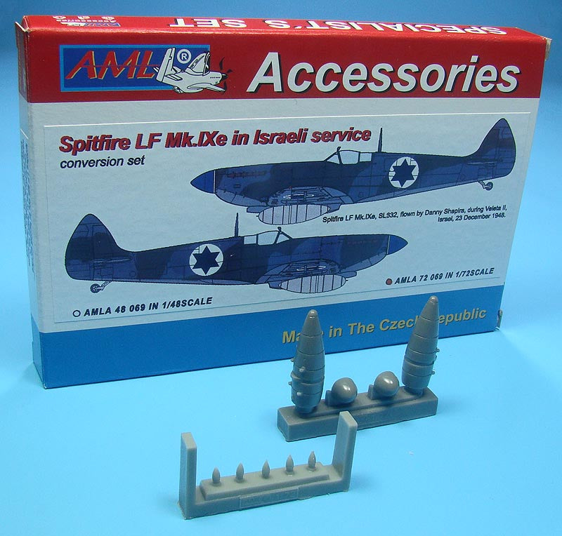 AML A72069 1:72 German fuel tanks for the Supermarine Spitfire Mk.IXe - in Israeli AF service
