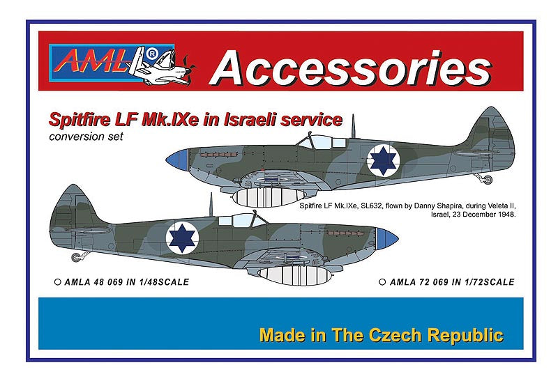 AML A48069 1:48 Supermarine Spitfire Mk.IXe with German fuel tanks - in Israeli AF service