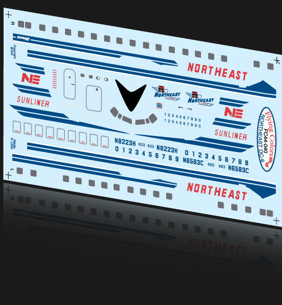 Flying Colors FC44040 1:144 Douglas DC-6B NORTHEAST Sunliner N8223H/N6583C