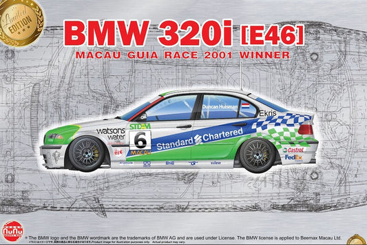 Nunu Model Kit 24041 1:24 BMW 320i Macau Guia Race 2001 Winner