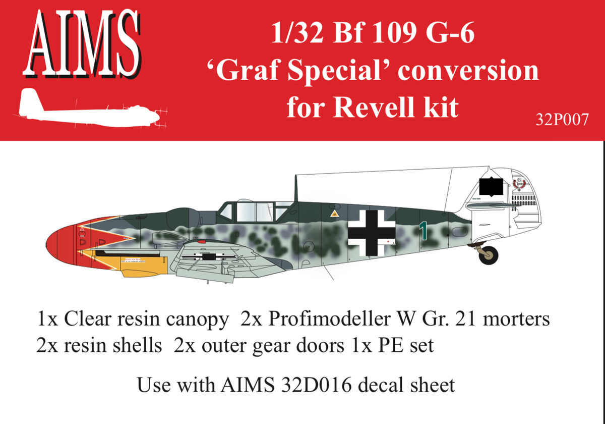 Aims 32P007 1:32 Messerschmitt Bf-109G-6 'Graf Special'