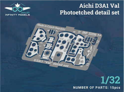 Infinity Models 3206-1 1:32 Aichi D3A1 Val Photo-Etched Detailing Set
