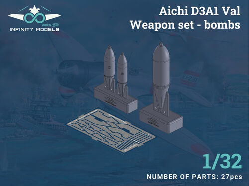 Infinity Models 3206-2 1:32 Aichi D3A1 Val Weapon Set (Bombs)