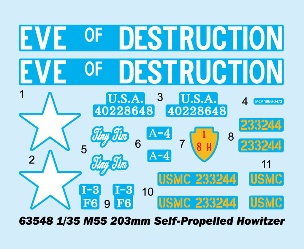 I LOVE KIT 63548 1:35 US M55 203mm Self-propelled Howitzer 1950s-60s