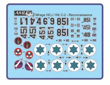 AML A72034 1:72 IAI Kfir RC-2 / Tsniut camera nose	 conversion set