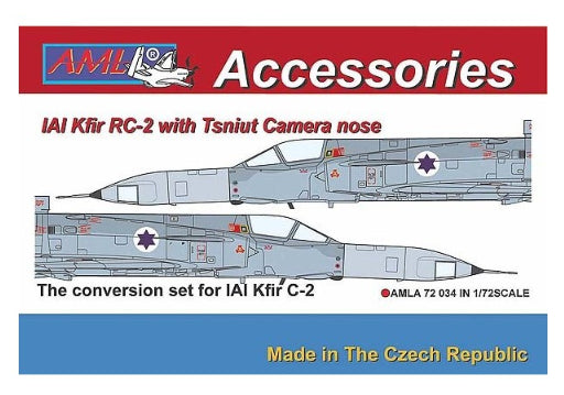 AML A72034 1:72 IAI Kfir RC-2 / Tsniut camera nose	 conversion set