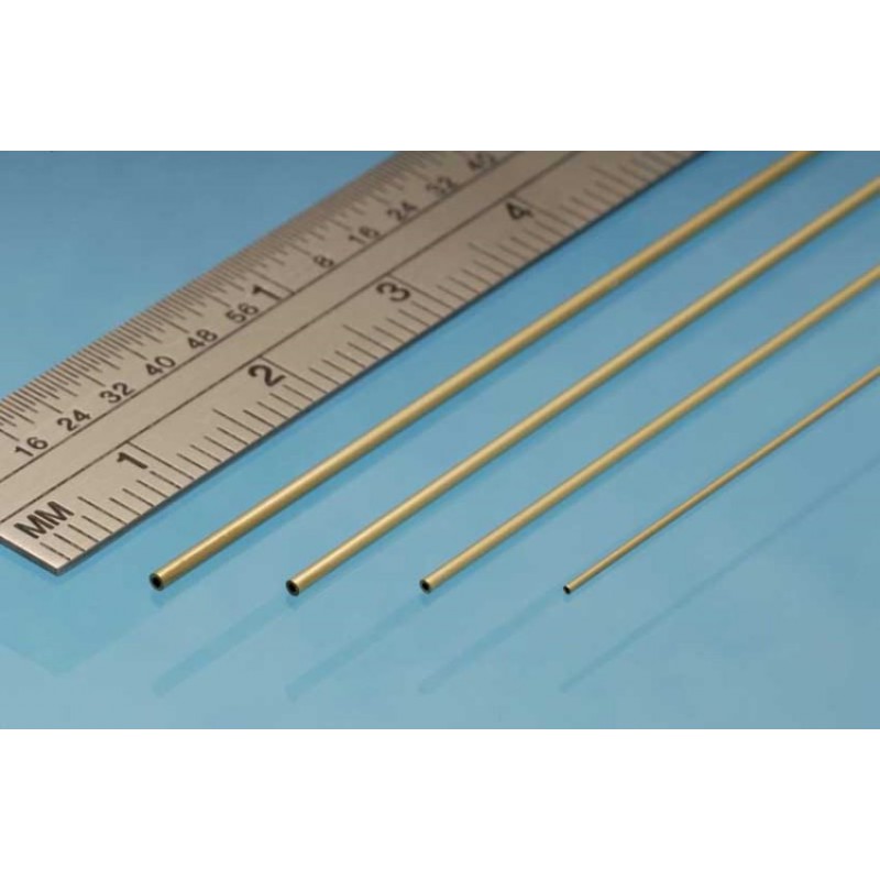 Albion Alloys BT1M  1mm x 0.25mm x 305mm Brass Tube (4 Pieces)