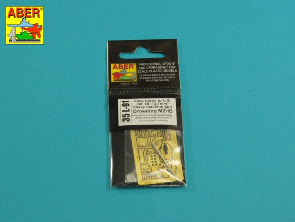 Aber 35L91 1:35 Early Barrel for M2 Browning '50 in (12,&mm)