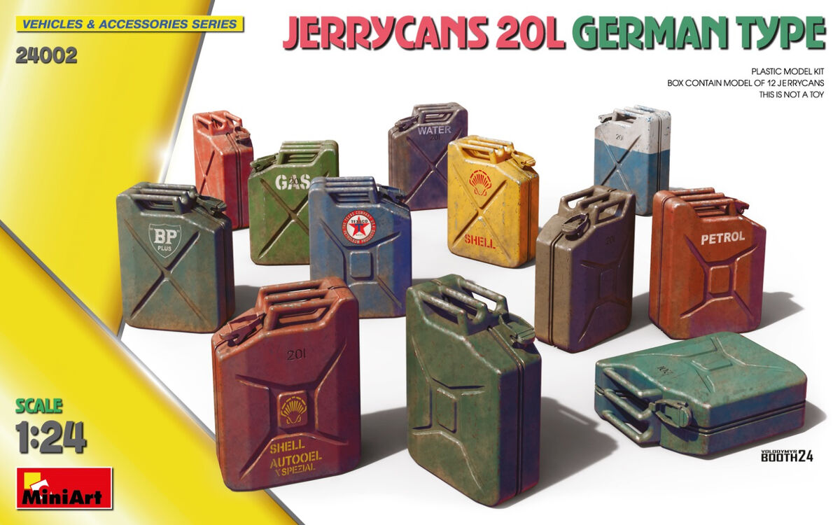 MiniArt 24002 1:24 Jerry cans 20L German Type