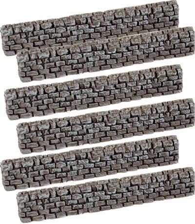 Pegasus Hobbies 5203 28mm Straight 6" Block Walls (6pcs)