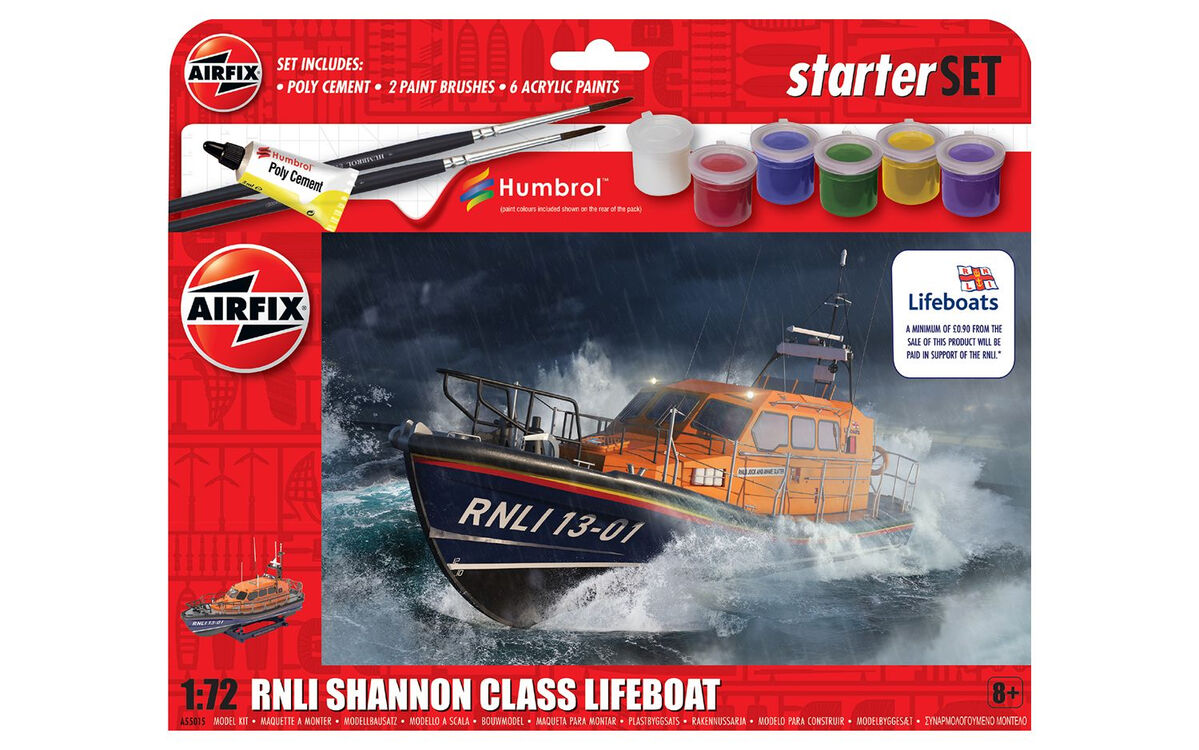 Airfix A55015 1:72 RNLI Shannon Class Lifeboat (New Tooling in 2024)