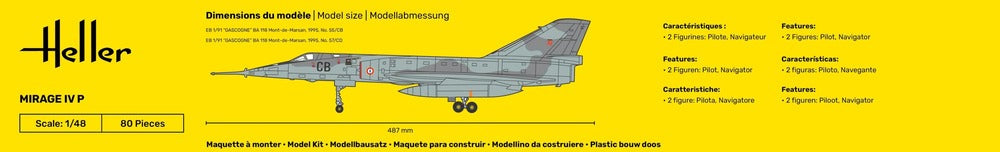 Heller 80493 1:48 Dassault Mirage IV P