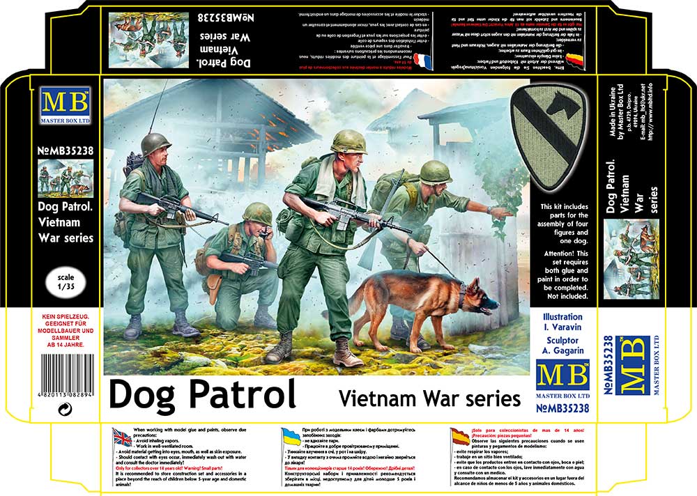 Master Box 35238 1:35 Dog Patrol, Vietnam War Series'