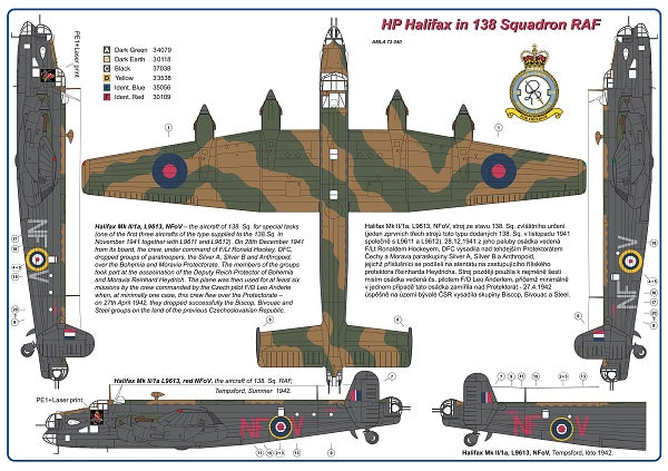AML A72040 1:72 Handley-Page Halifax Mk.I/Mk.II correction set