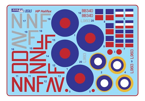 AML A72040 1:72 Handley-Page Halifax Mk.I/Mk.II correction set
