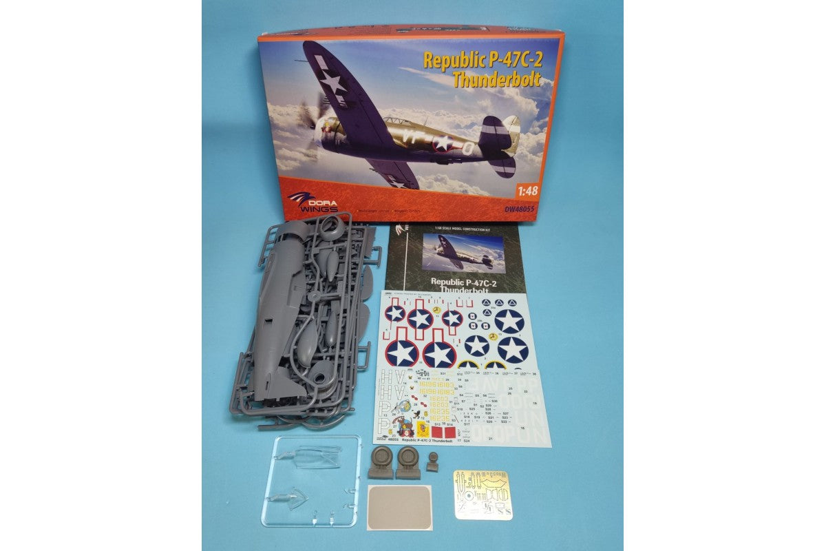 Dora Wings DW48055 1:48 Republic P-47C-2 Thunderbolt Razorback