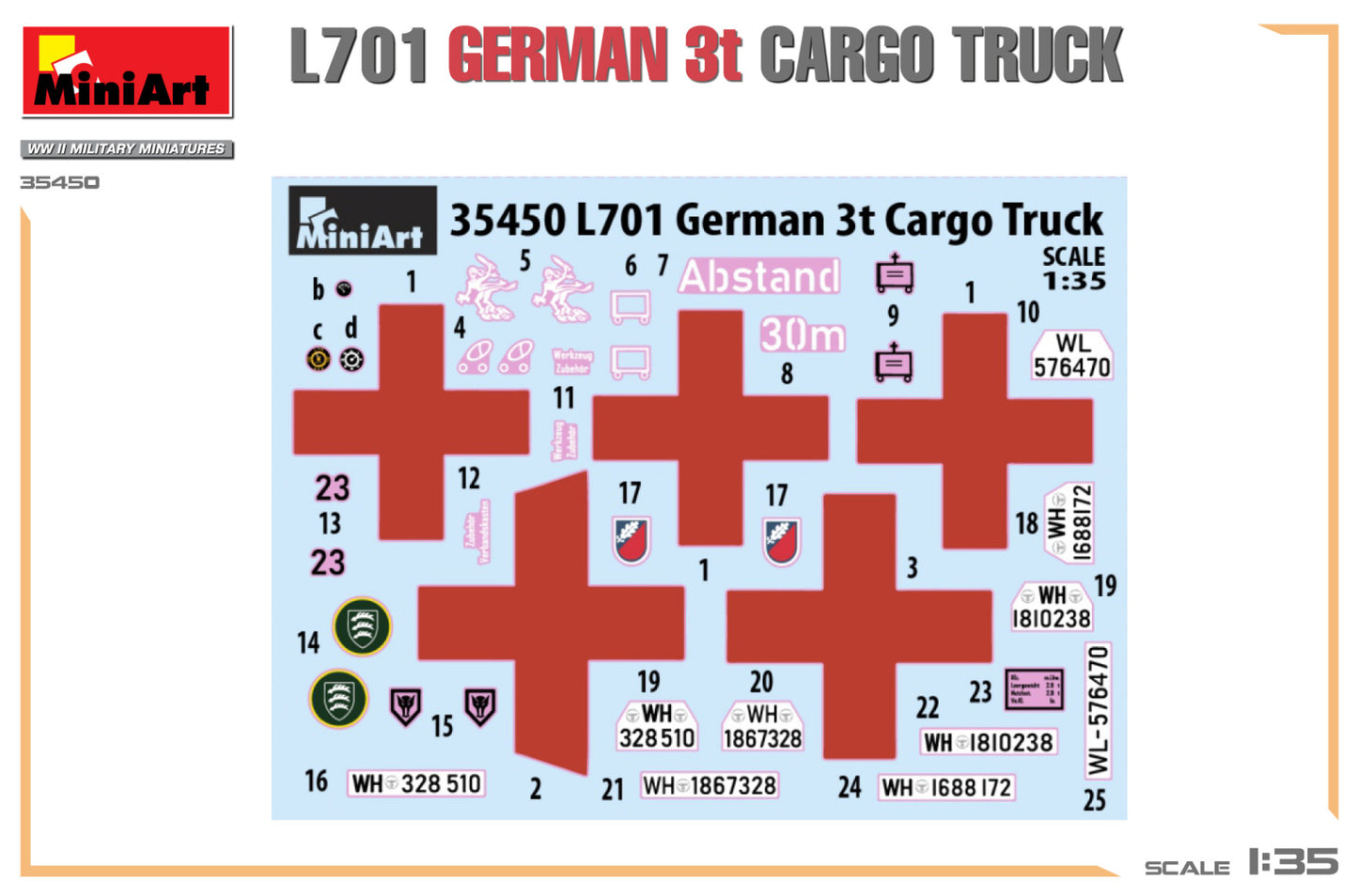 MiniArt 35450 1:35 L701 German 3t Cargo Truck