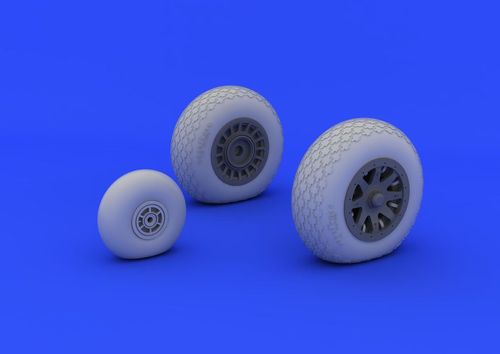 Eduard Brassin 648192 1:48 Consolidated PBY-5A Catalina wheels with weighted tyre effect