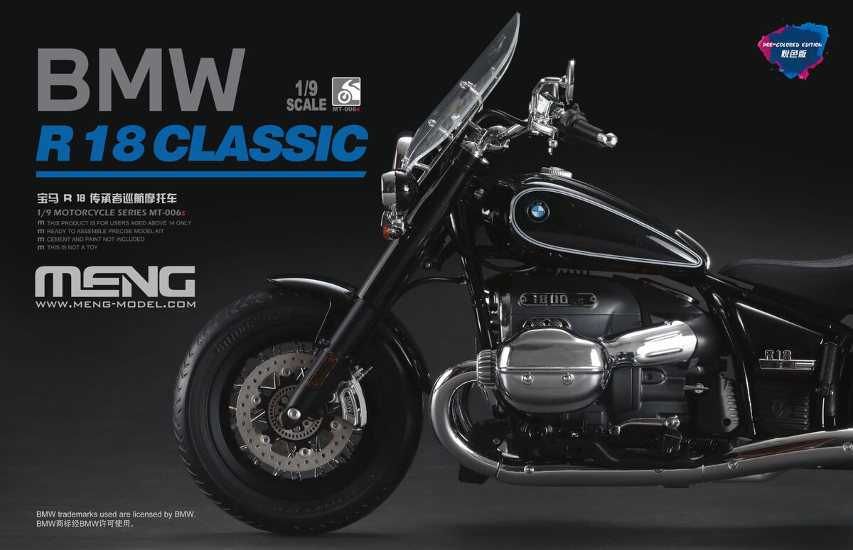 Meng Model MT-006S 1:9 BMW R18 Classic (Pre-Coloured Edition)