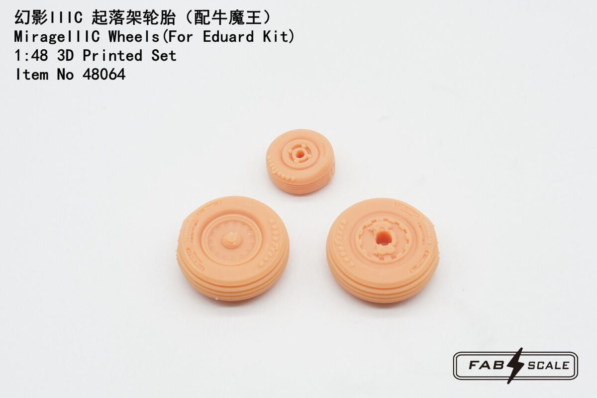 FabScale Studio 48064 1:48 Dassault Mirage IIIC Wheels