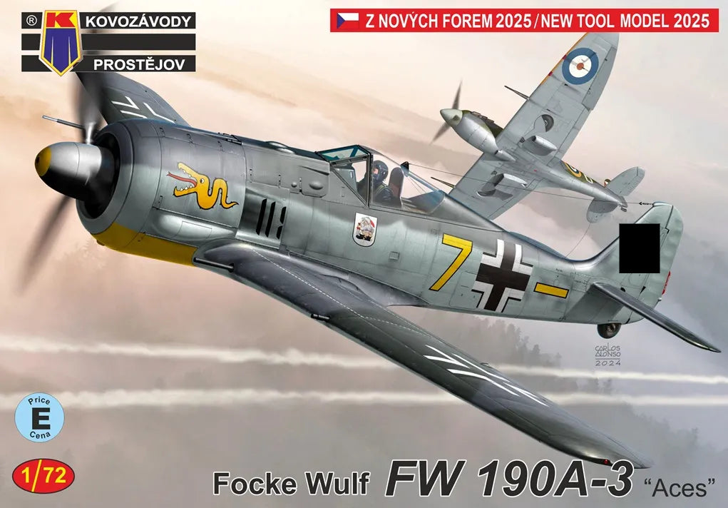 Kovozavody Prostejov 72491 1:72 Focke-Wulf Fw-190A-3 'Aces' new mould