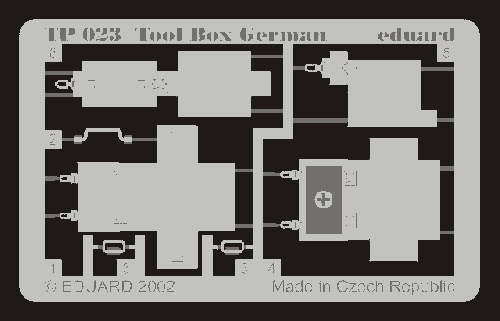 Eduard TP023 1:35 German tool box