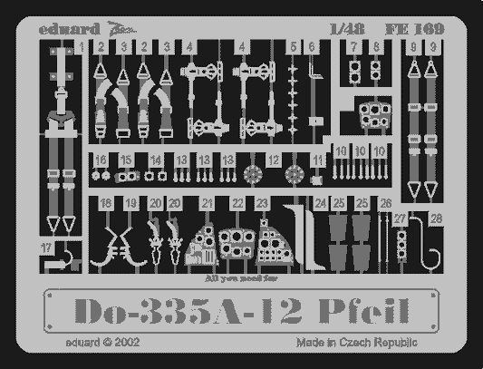 Eduard FE169 1:48 Dornier Do-335A-12