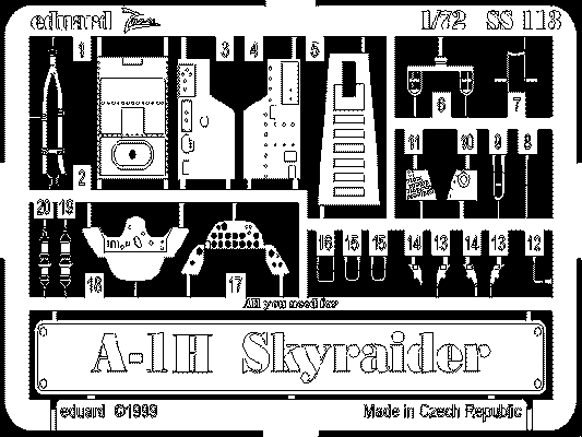 Eduard SS113 1:72 Douglas A-1H Skyraider