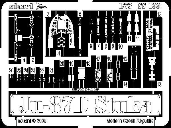 Eduard SS133 1:72 Junkers Ju-87D/Ju-87G 'Stuka'