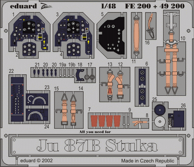 Eduard FE200 1:48 Junkers Ju-87B 'Stuka'