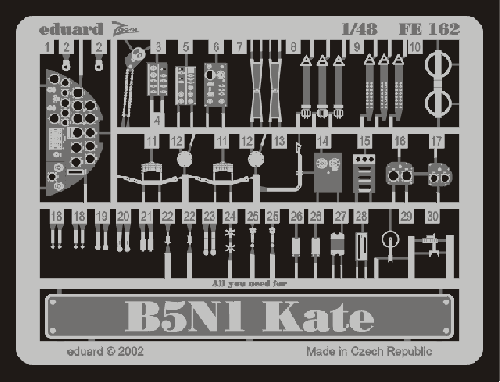 Eduard FE162 1:48 Nakajima B5N1 'Kate'
