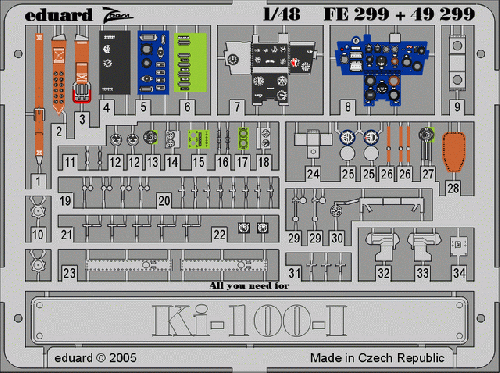 Eduard FE299 1:48 Kawasaki Ki-100 I